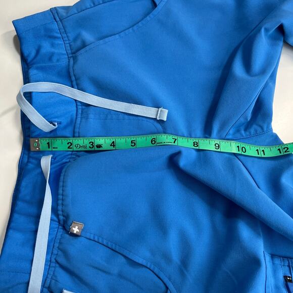 Figs Scrub Set Zamora Jogger Pants XSP Catarina Scrub Top XXS Capri Blue - Picture 14 of 16